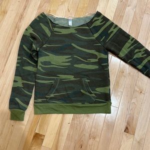 Soft Camouflaged Sweatshirt